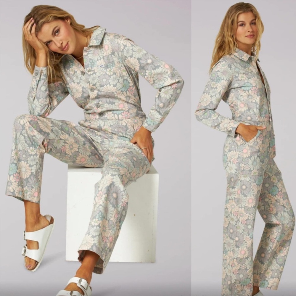 Lee X Free People Floral Jumpsuit